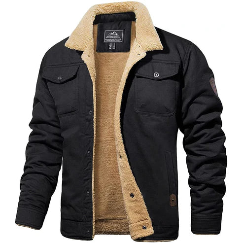 Stilvolle Herren Bomberjacke in Schwarz, winddicht & warm. Lässige Oberbekleidung für Herbst & Winter. Perfekt für Streetwear.