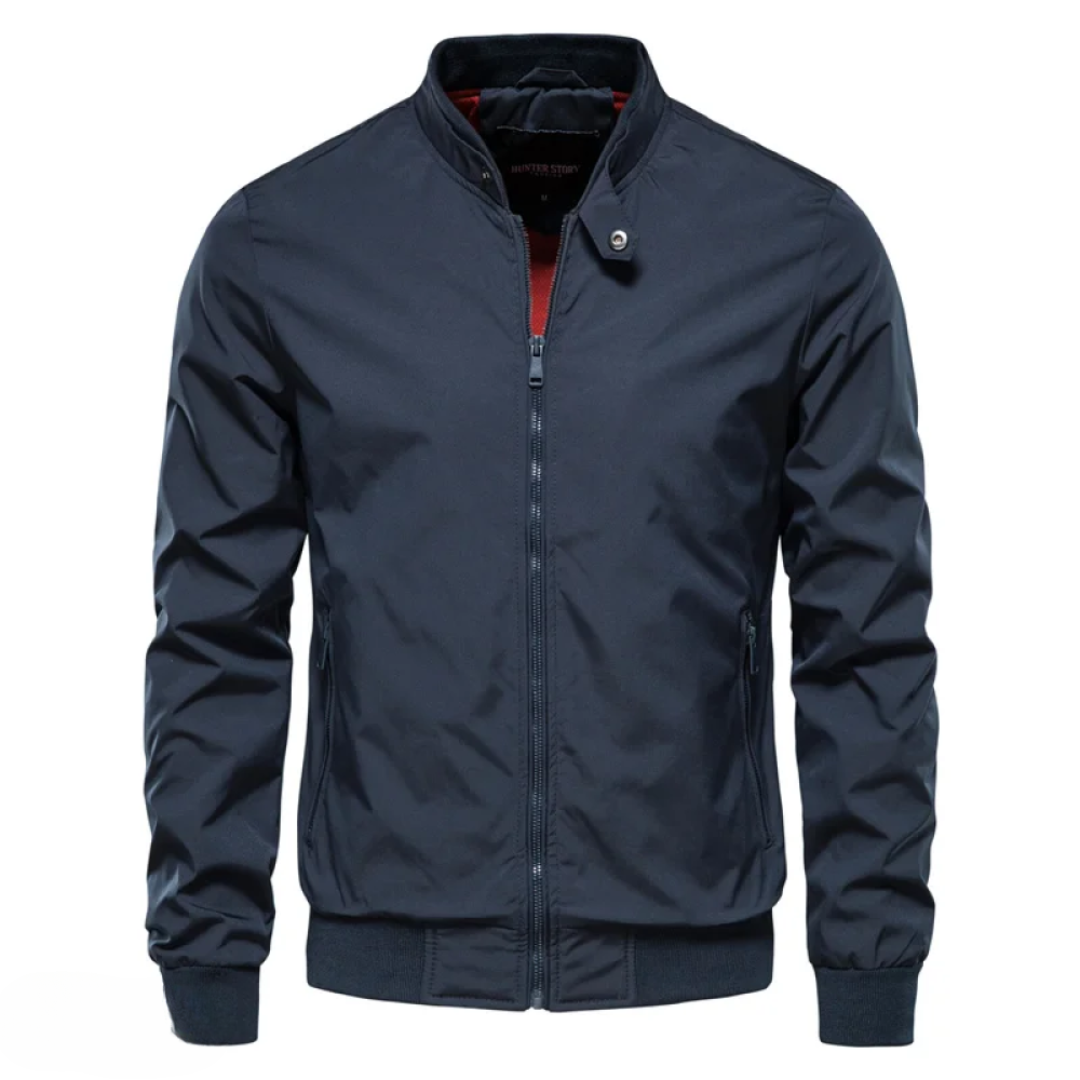 Elegante Herren Übergangsjacke in Blau, perfekte Freizeitjacke für Stil & Komfort bei jedem Anlass.