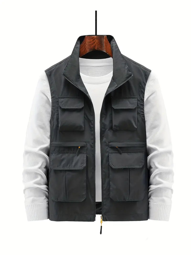 Hochwertige Herren Outdoor Weste "Thorne" mit robustem Reißverschluss & praktischen Taschen.