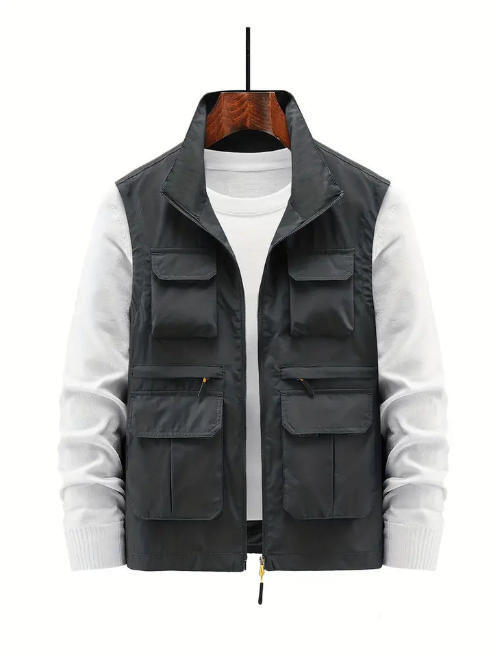 Hochwertige Herren Outdoor Weste "Thorne" mit robustem Reißverschluss & praktischen Taschen.