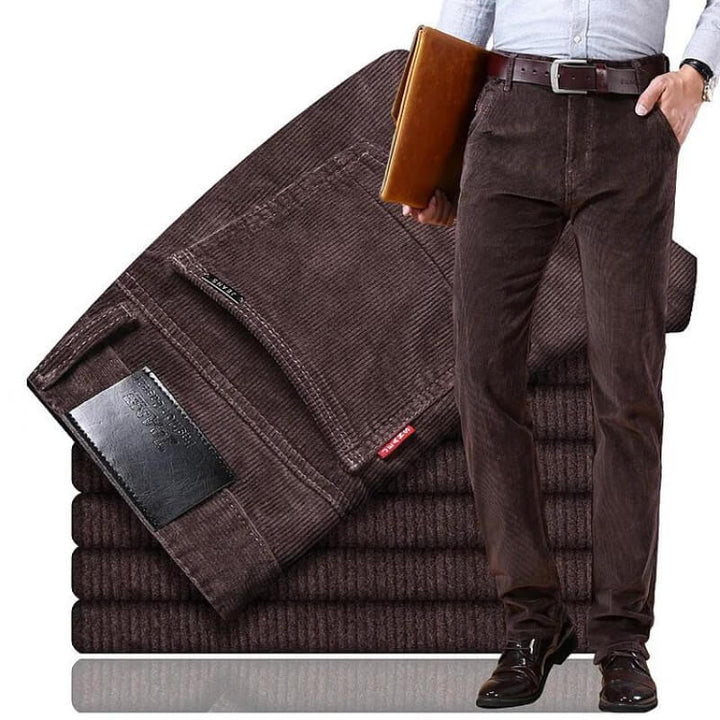 Bequeme Ribcordhose für Herren, Kenny, stilvoller Look für Alltag & Büro, langlebig und modisch.
