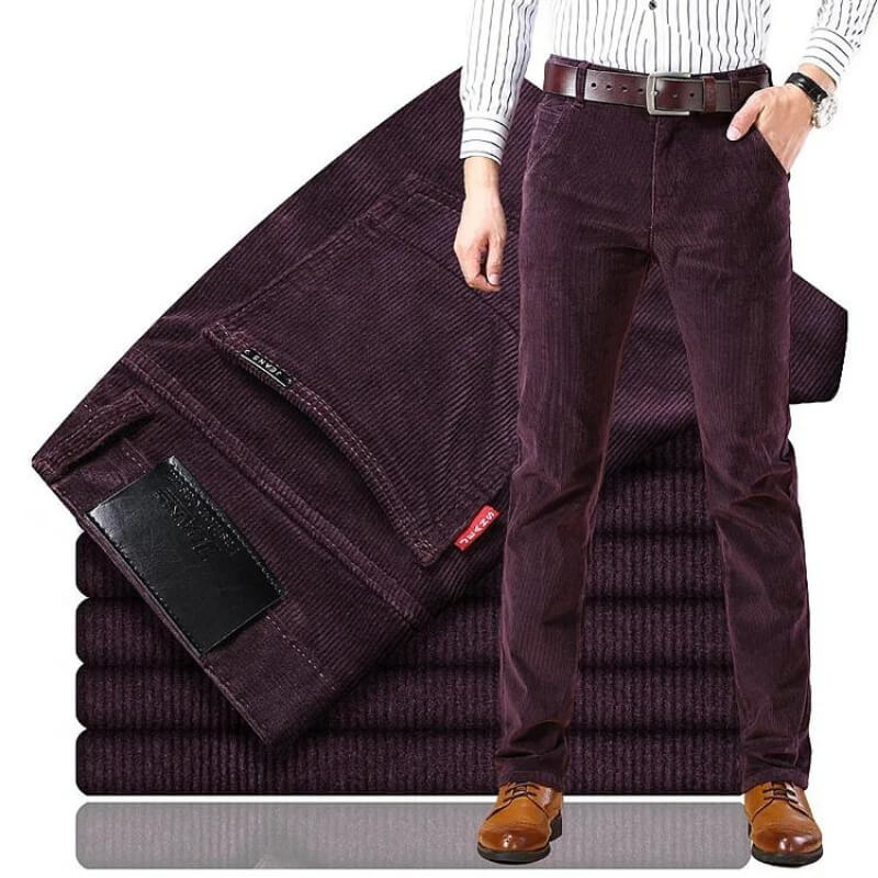 Robuste Herren Ribcordhose Kenny, modisch und bequem, langlebige Qualität für Freizeit & Büro, ganzjährig.