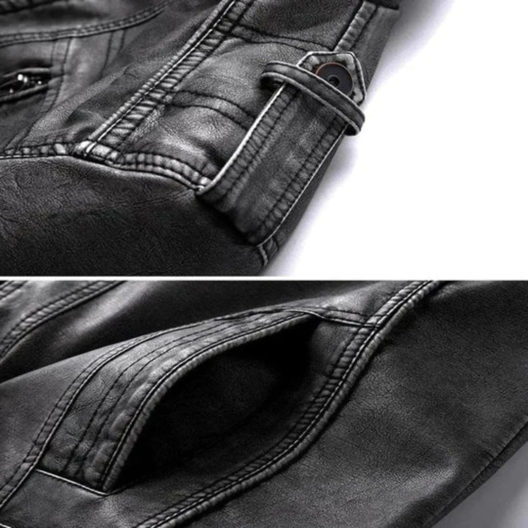 Moderne Herren Freizeitjacke in Schwarz, ideal als bequeme Übergangsjacke für jeden Anlass & Outdoor.