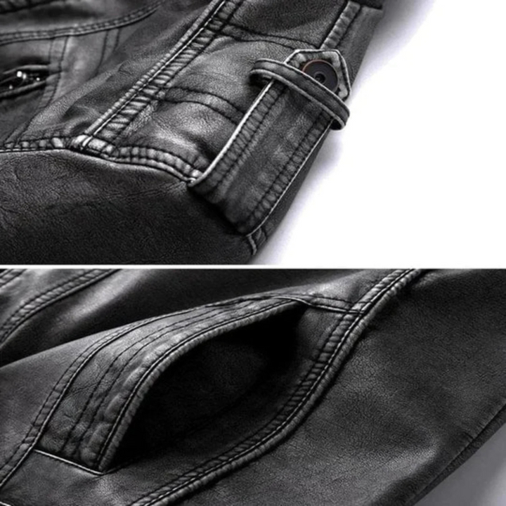 Moderne Herren Freizeitjacke in Schwarz, ideal als bequeme Übergangsjacke für jeden Anlass & Outdoor.