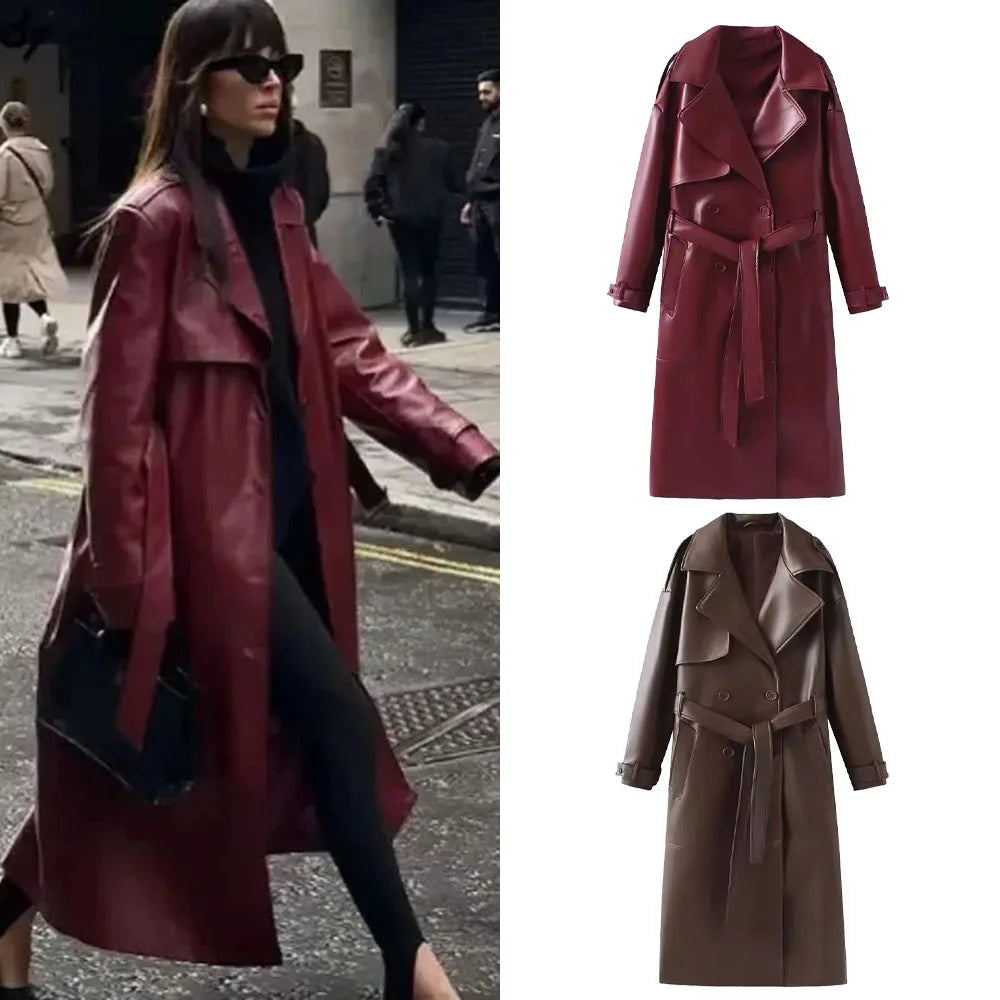 Detailaufnahme der Viviette Damenjacke. Veganes Leder mit Retro-Charme, stilvoll & pflegeleicht. Modische Oberbekleidung.
