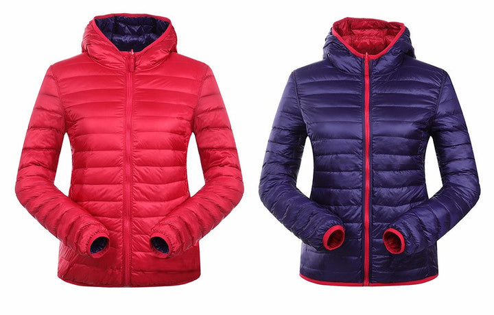 Leichte Winterjacke für Damen, wendbar, vielseitig & stilvoll.
