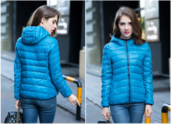 Stilvolle wendbare Winterjacke Damen, warm & vielseitig.