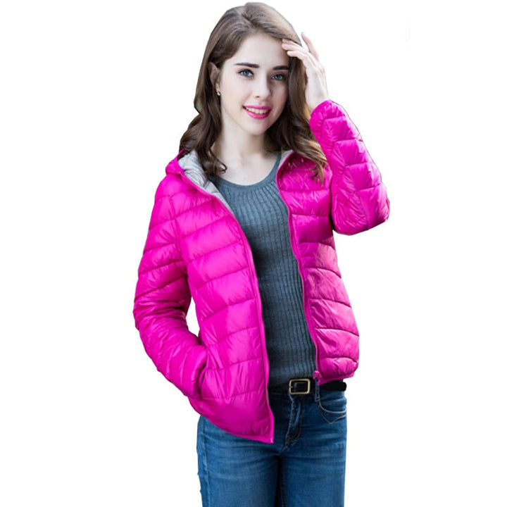 Modische Damenjacke Aurora, wendbar, stilvoll & warm.