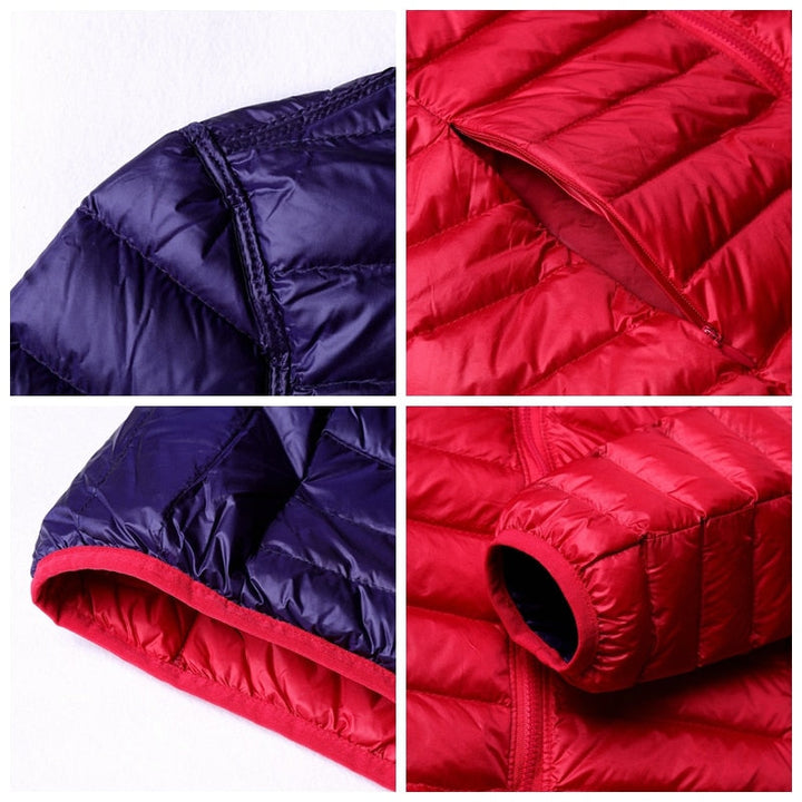 Warme wendbare Damen Kurzjacke, leicht & vielseitig.