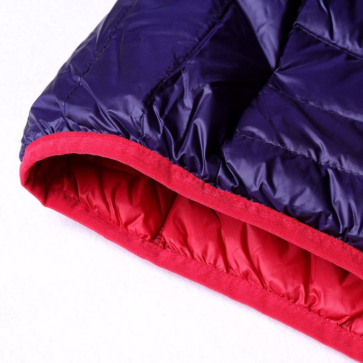 Stilvolle wendbare Daunenjacke Damen, bequem & windabweisend.