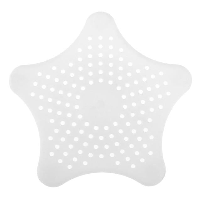 Cleverer Haarfänger: Badsieb aus flexiblem PVC, passt sich an und verhindert effektiv Haar-Verstopfungen.