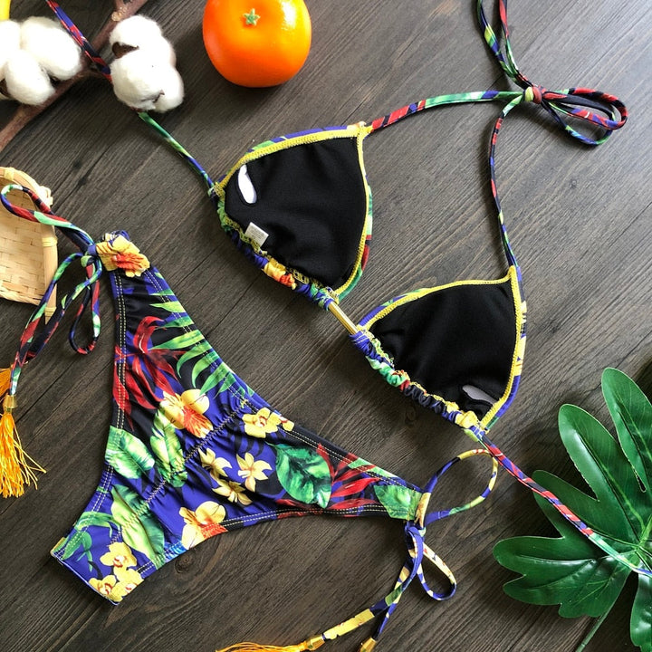 Bequemer Damen Push-up Bikini, vielseitiger Schwimmanzug für unvergessliche Momente.