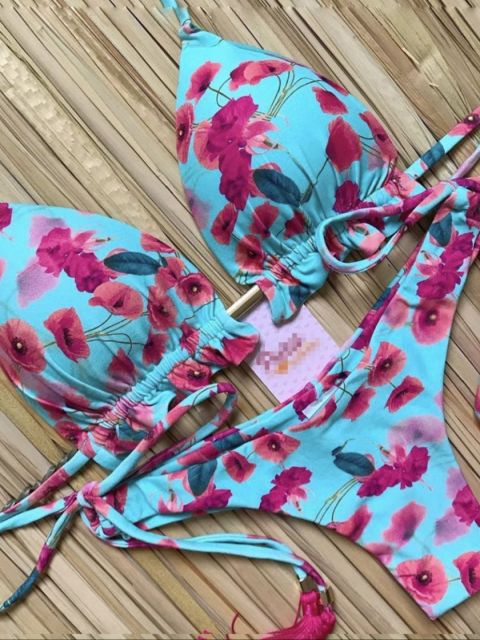 Modisches Damen Push-up Bikini-Set, komfortable Bademode für jeden Urlaub.
