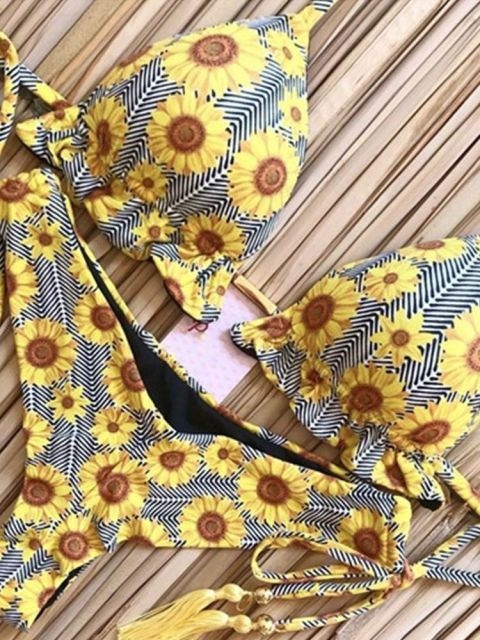 Sexy Push-up Bikini für Damen, modischer Zweiteiler für einen umwerfenden Auftritt.