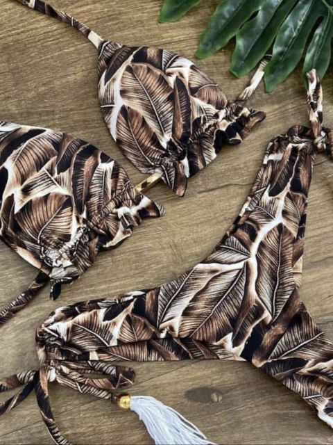 Komfortables Push-up Bikini-Set für Damen, ideale Strandmode für entspannte Stunden.