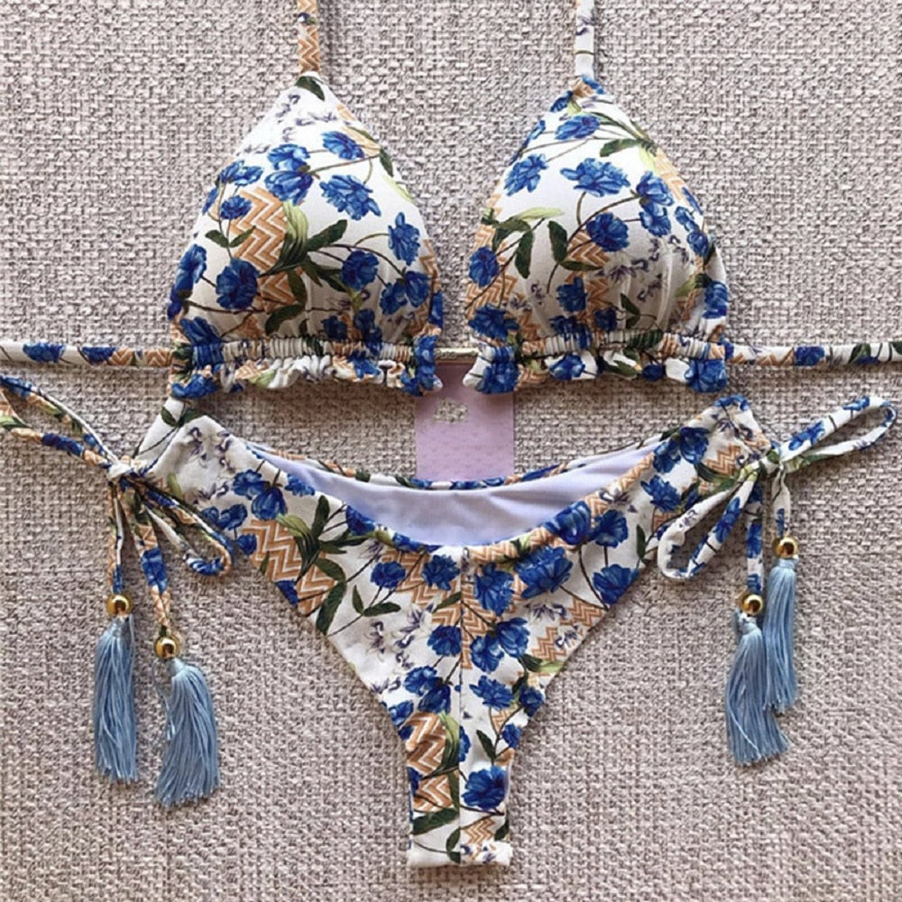 Hochwertiger Damen Push-up Bikini, langlebige Strandmode für viele Sommer.