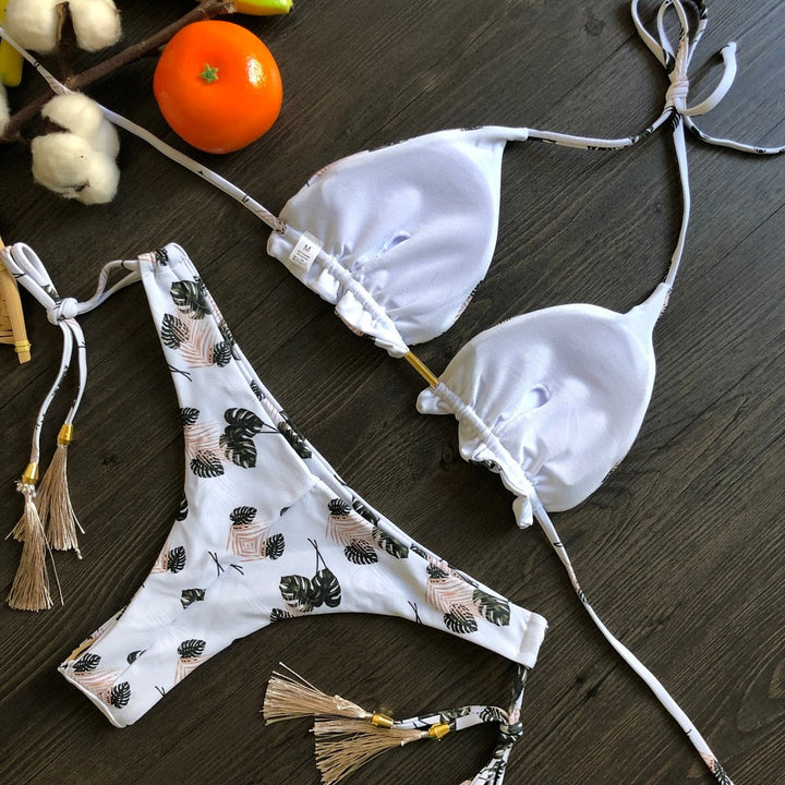 Sexy Push-up Bikini für Damen, elegante Bademode für einen glamourösen Urlaub.