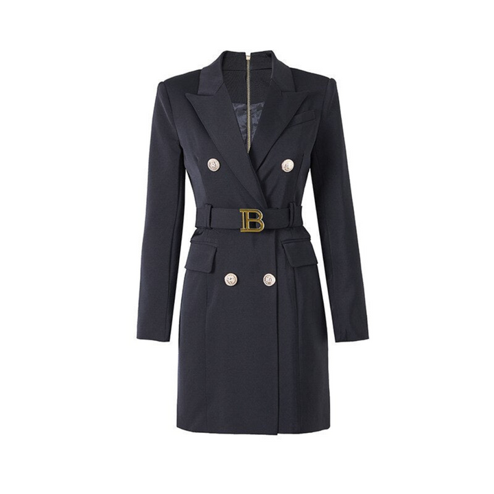 Stilvolles einfarbiges Damen Blazer-Kleid 'Celeste', elegant für Business & formelle Anlässe.