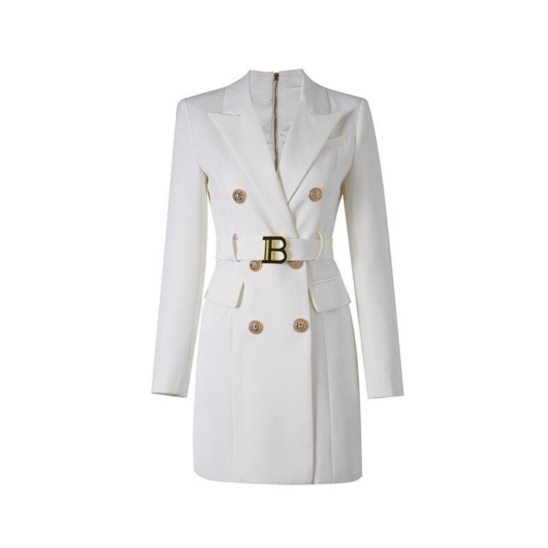 Modisches 'Celeste' Blazer-Kleid für Damen, ideal als Businesskleid oder elegantes Abendkleid.