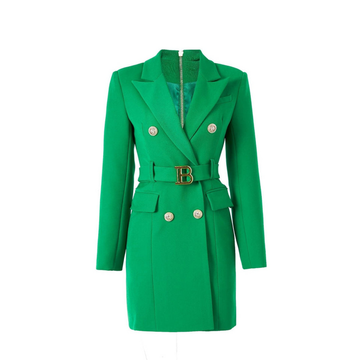 Chices festliches Abendkleid 'Celeste' im Blazer-Stil, ideal für elegante Partys & Events.