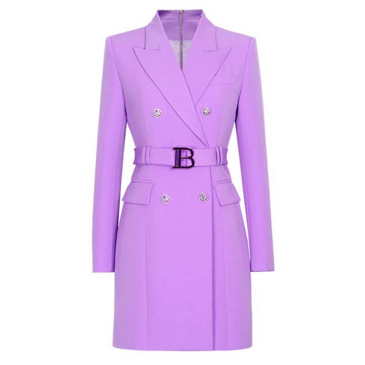 Schlichtes unifarbenes Damen Blazer-Kleid 'Celeste', das Eleganz & Stil für Frauen vereint.