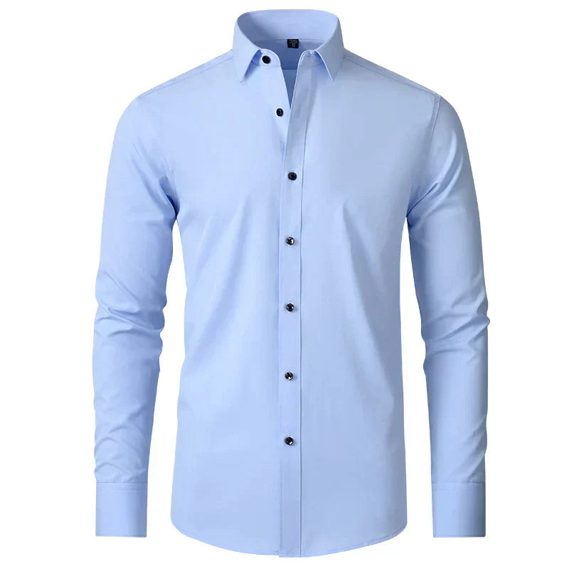 Elegantes Herren Businesshemd, knitterfrei & komfortabel. Perfekt für stilvolle Frühlingstage oder Büro.