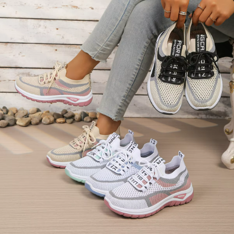 Stylische Damen Orthopädische Komfort-Sneaker, ideal für Alltag & Freizeit, leicht und bequem.