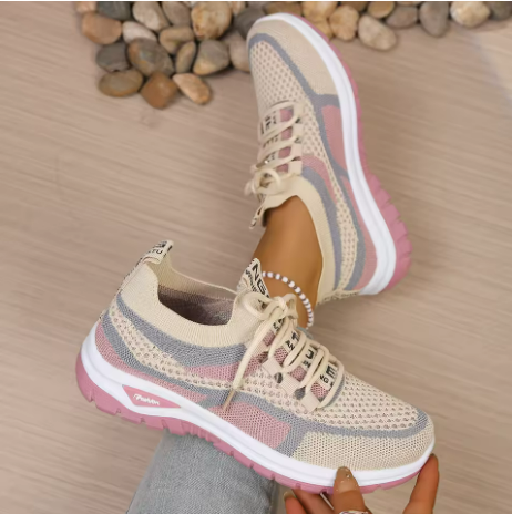 Modische leichte Damen Sneaker, perfekt für Freizeit & Alltag, bieten Komfort und einen stylischen Look.
