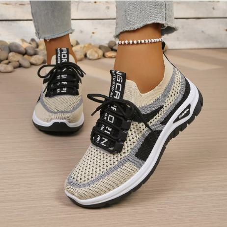 Leichte Damen Freizeitschuhe, orthopädische Komfort-Sneaker, ideal für langes Gehen und höchsten Tragekomfort.