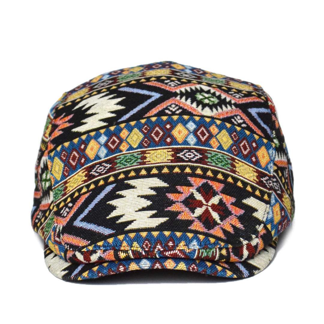 Bequeme Herren Baskenmütze geometrisch, perfektes Accessoire für Frühling, Herbst und kühle Wintertage.