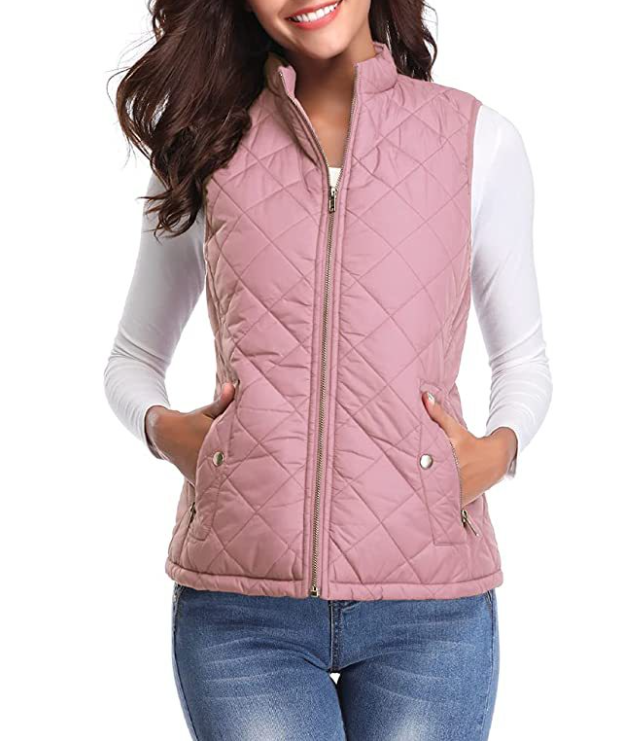Stylische, leicht gefütterte Damenweste Lara für Übergangszeiten, perfekt für Frühling & Herbst.