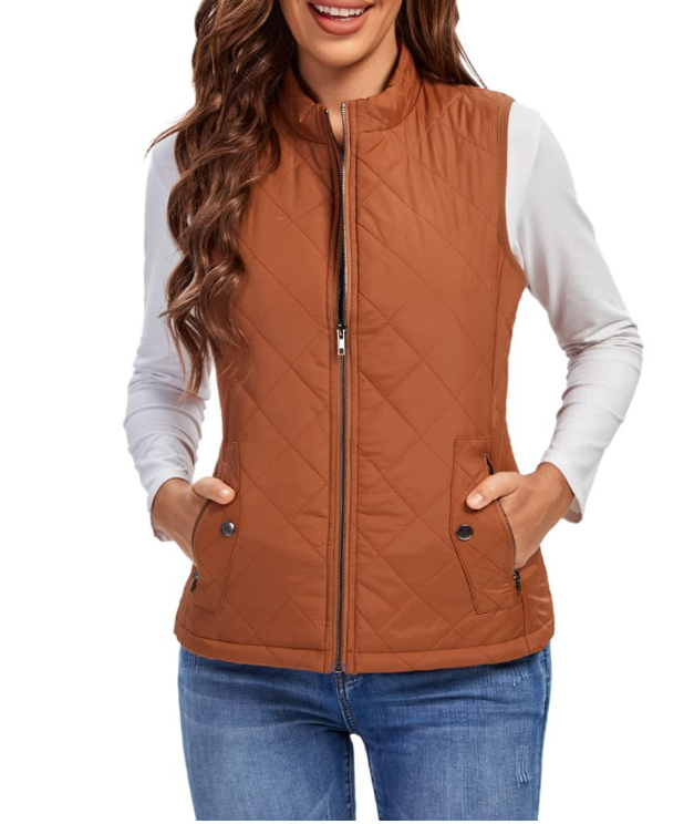 Trendige Lara Damenweste, leicht & bequem, ideal für stylische Schichtlooks in Frühling & Herbst.