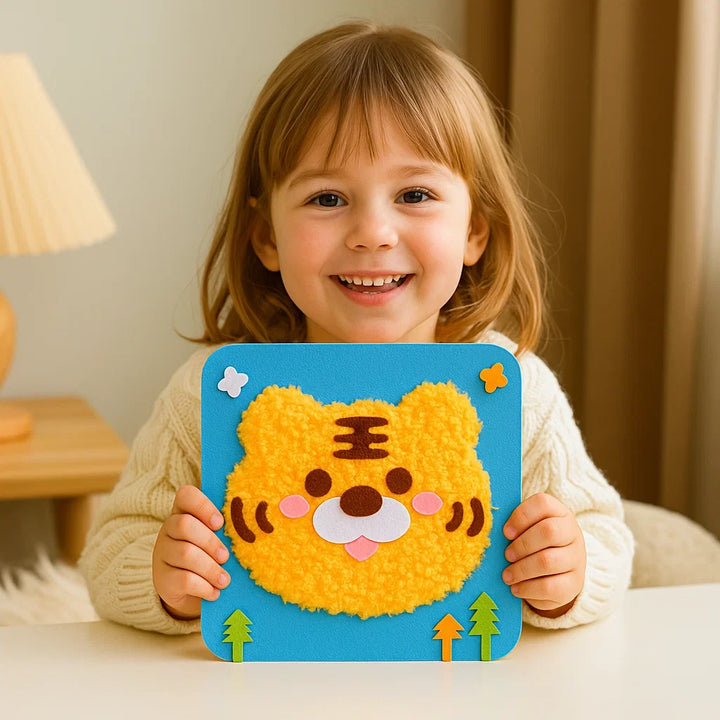 DIY Stickpuppen-Set: Leicht verständliche Anleitung, ideal für Handarbeit & Feinmotorik bei Kindern.