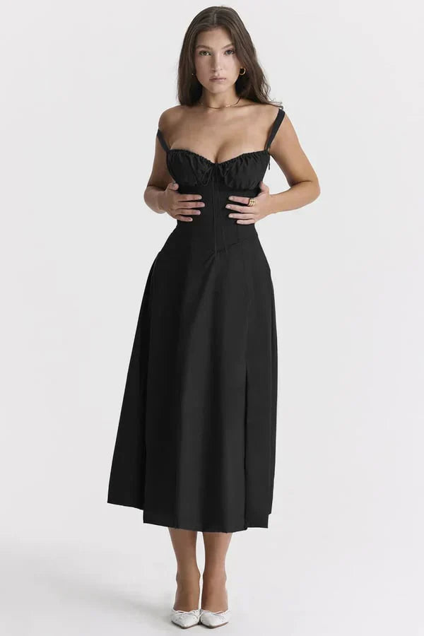 Komfortables taillenformendes Alltagskleid für Damen, elegant und leicht.