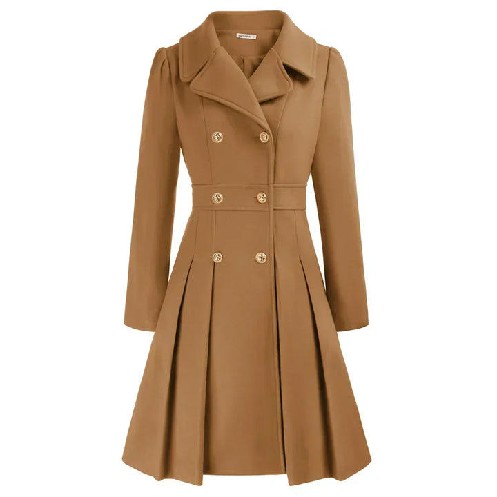 Eleganter Damen Winter Kurzmantel Leah für kühle Tage, tailliert und modisch.