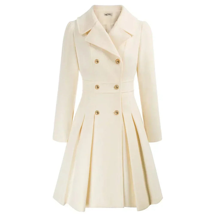 Figurbetonter Damen Kurzmantel Leah mit A-Linien-Schnitt, elegant und modern.