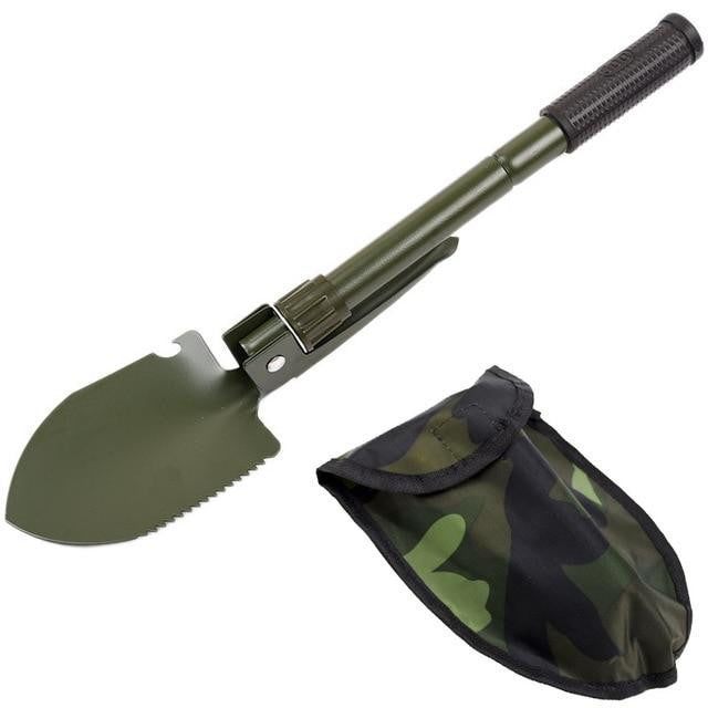 Taktischer Militär-Klappspaten für Outdoor, Camping & Survival. Robustes Multifunktionswerkzeug, faltbar & langlebig.