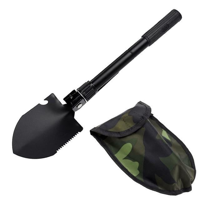 Universeller Klappspaten, taktisches Faltwerkzeug für Militär, Outdoor, Camping, Survival & Gartenarbeit.