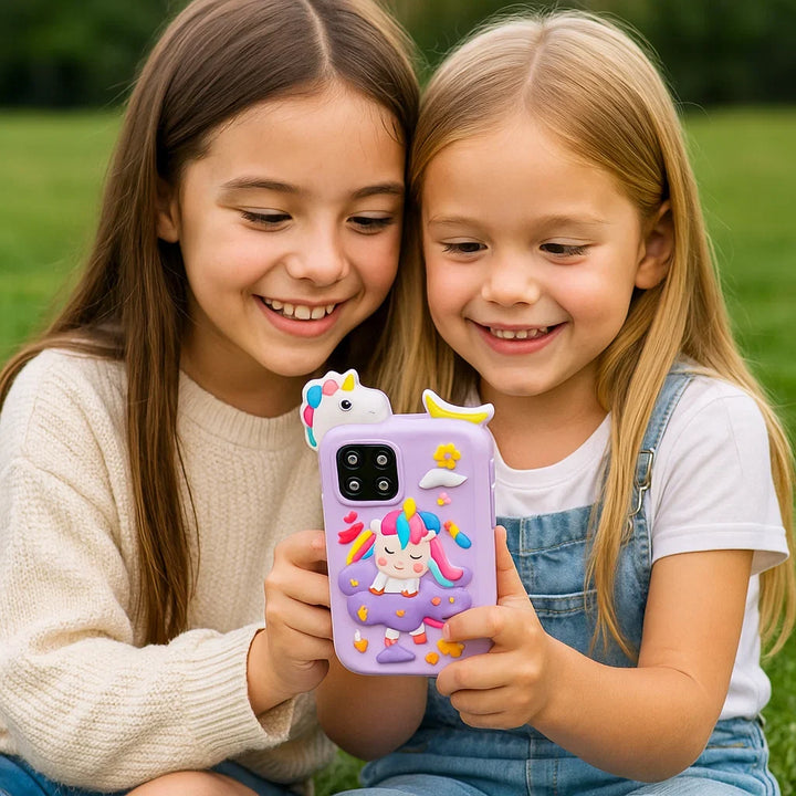 Frühförderndes Kinder Smartphone, interaktives Lernspielzeug für spielerisches Entdecken ohne Bildschirm.