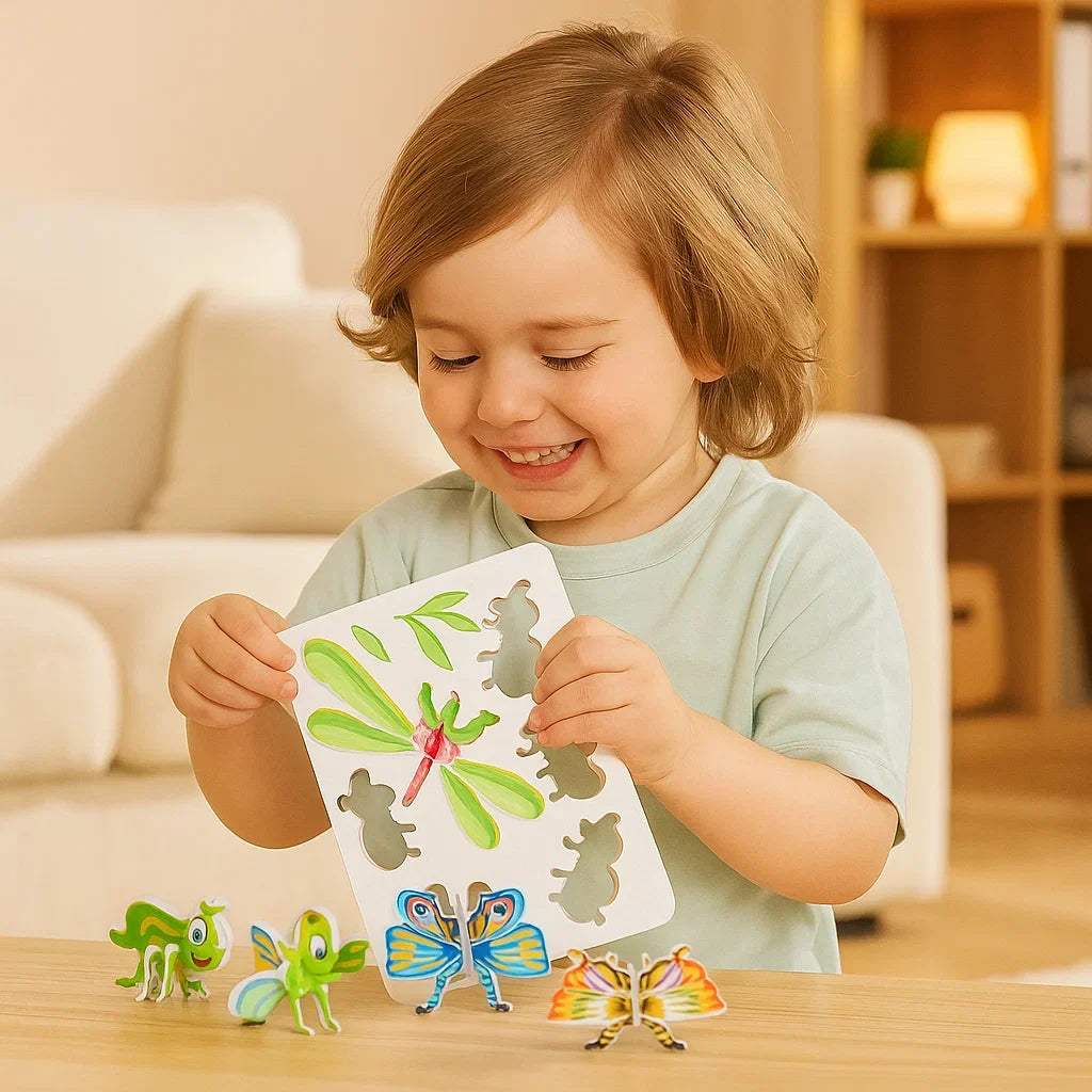 Kreatives 3D Cartoon Puzzle für Kinder, leicht zusammenzusetzen und pädagogisch lehrreich.