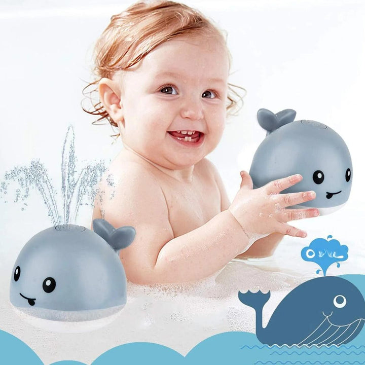 Buntes Walfontänen Badespielzeug für Kinder, spritzt Wasser, sorgt für magischen Wasserspaß in der Badewanne.