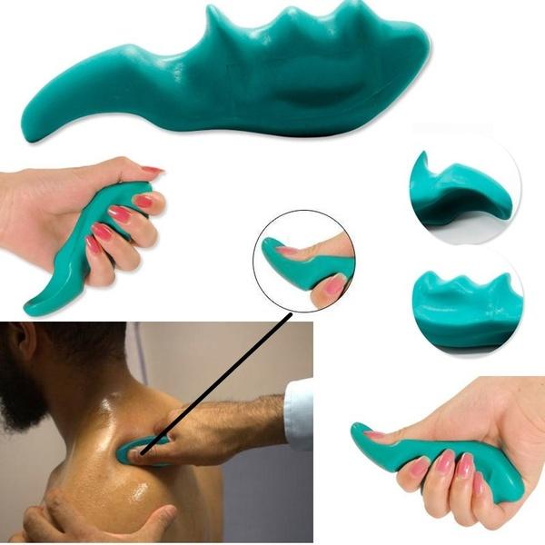 Portables Daumenmassagegerät für Tiefengewebe; fördert Muskelentspannung und Wellness; ideal für Rücken & Nackenmassage.