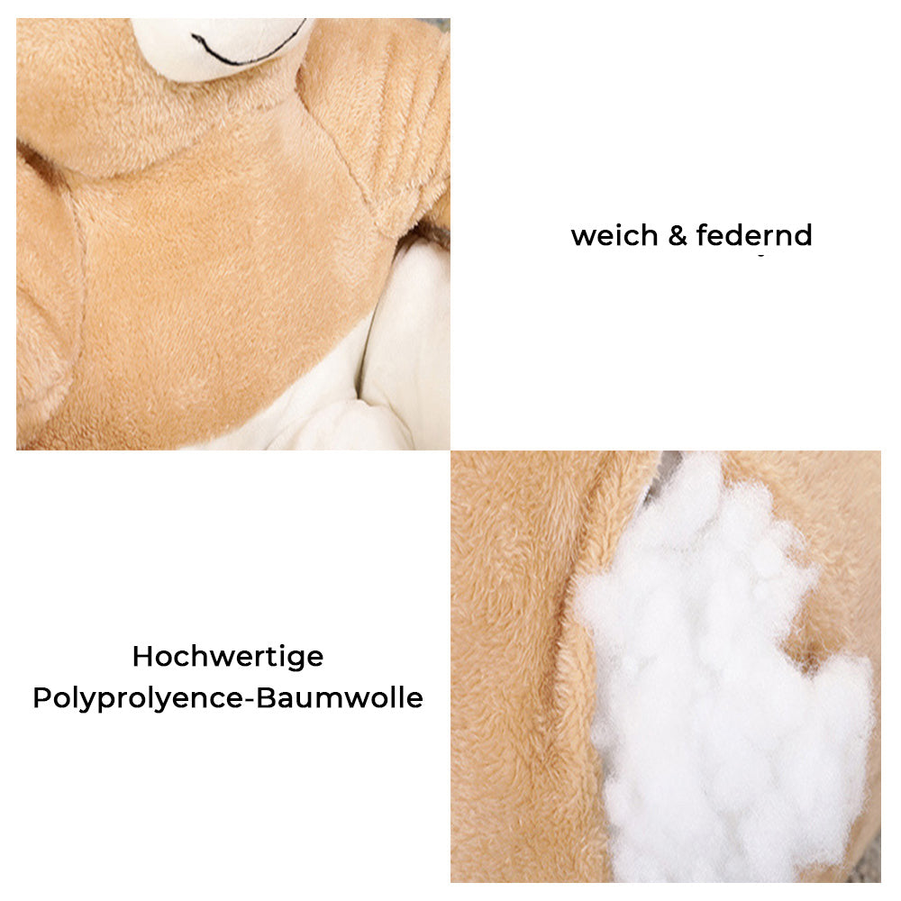 Anti-Rutsch Katzenbett in Bärenform, eine abnehmbare & waschbare Kuschelhöhle für gemütlichen Katzenschlaf.