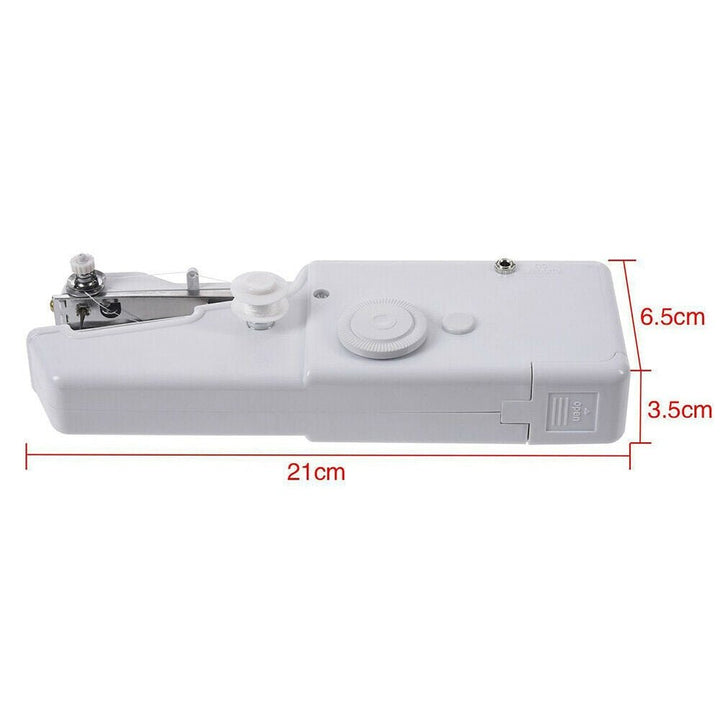 Kabellose Mini-Handnähmaschine, ideal für kleine Reparaturen, Basteln & Textilarbeiten zu Hause oder mobil.