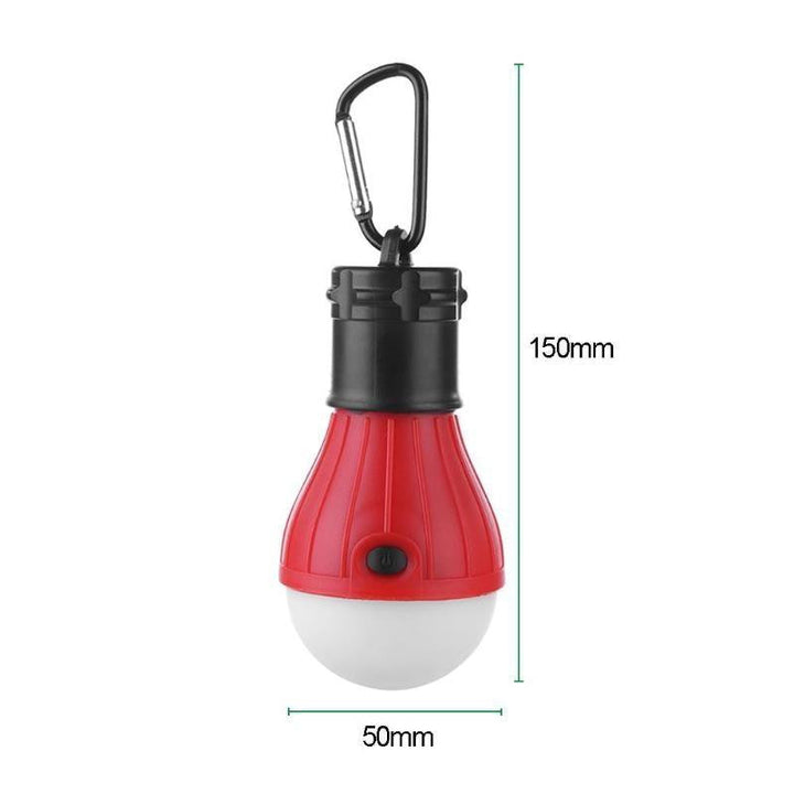 Helle LED-Zeltlampe mit Karabiner für optimale Outdoor-Beleuchtung, ideal beim Camping, Wandern oder Angeln.