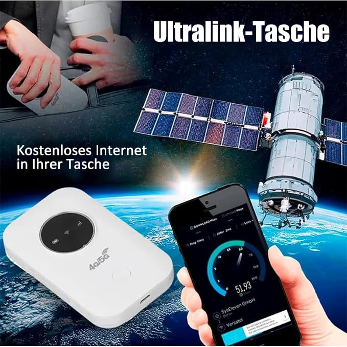 Modernes Gadget: Mobiler 4G LTE Router für nahtlose WLAN-Konnektivität und Internet überall.