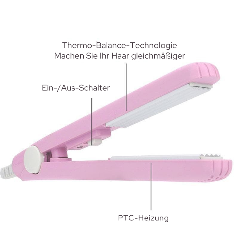 Vielseitiger Damen 2-in-1 Haarglätter & Lockenstab. Perfekt für glattes oder lockiges Haar, schonend dank Keramik-Technologie.