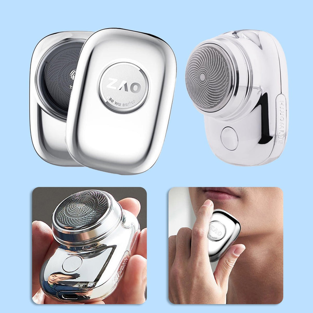 Wasserdichter USB-Minirasierer für Männer, sorgt für glatte Haut und ist schnell ladbar für Reisen.