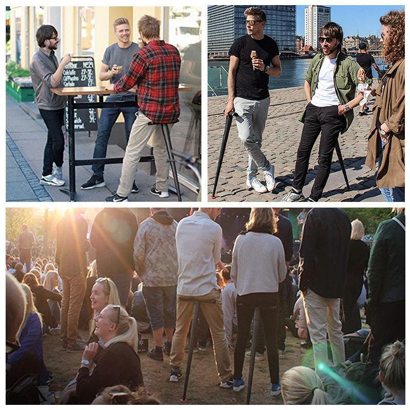 Robuster tragbarer Klappstuhl in modernem Design, optimal für Outdoor-Aktivitäten & Sportevents.
