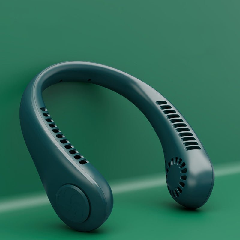 Innovativer freihändiger Ventilator für den Nacken, perfekt für Sport & Büro, leise Kühlung.